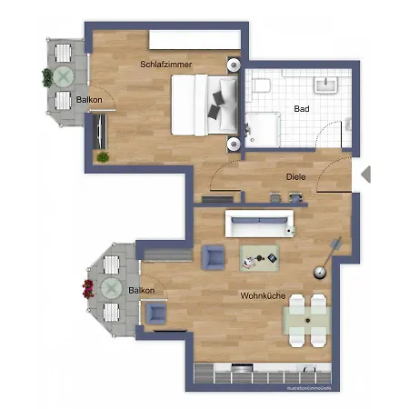 Apartment Hanse 321 Kuehlungsborn